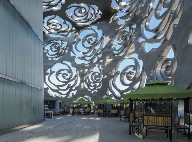 Beijing Rose Museum by NEXT Architects, Beijing Rose Museum, rose museum in China, rose museum architecture,