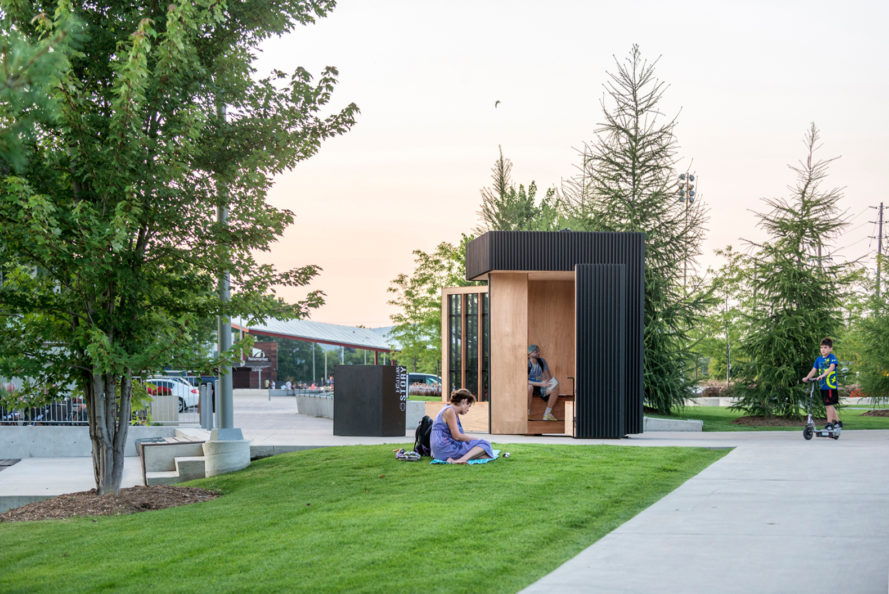 Atelier Kastelic Buffey, story pod, canadian architecture, solar power, led bulbs, community architecture