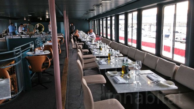 andrew franz, andrew franz architect, bar on a boat, boat restaurant nyc, eco design, Fish Bar, Fish Bar at North River Landing, floating bar, green architecture, green design, New York Cruise Lines, nyc boat restaurant, pier 81, recycled boat, restaurant on a boat