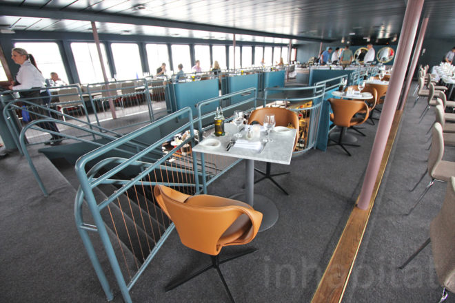 andrew franz, andrew franz architect, bar on a boat, boat restaurant nyc, eco design, Fish Bar, Fish Bar at North River Landing, floating bar, green architecture, green design, New York Cruise Lines, nyc boat restaurant, pier 81, recycled boat, restaurant on a boat