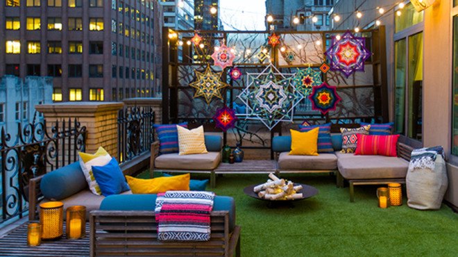 manhattan, glamping, w hotel, w new york, luxury hotel, luxury hotel suite, yurt, outdoor spaces