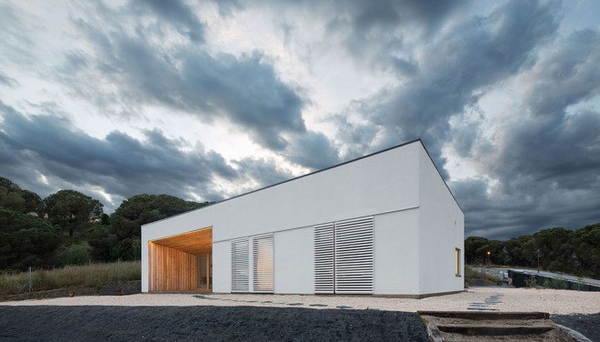 Zero Energy RM Passive House, zero-energy house, Spain, Calderon Folch Sarsanedas, timber cladding, zero-energy, Passivhaus, Passivhaus standard, reduced environmental footprint, green architecture, wooden terrace