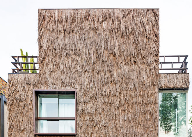 palm fiber, Sao Paulo, Fernando and Humberto Campana, sustainable building, sustainable facade, organic materials, reclaimed wood, green architecture