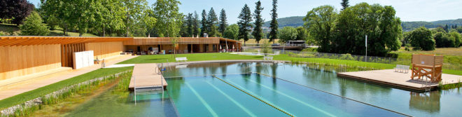 natural swimming pool, chlorine free swimming pool, swimming pool, pool, naturbad riehen, natural swimming pool, riehen, switzerland, natural swimming pools, herzog and de meuron, herzog & de meuron, pool, green design, green building, green architecture, sustainable building, sustainable design, sustainable architecture, eco design, water issues,