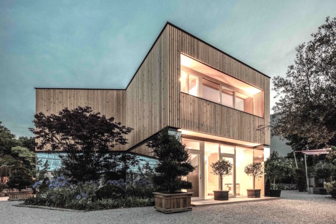 52 Cubic Wood by JOSEP and Atelier Gerhard Haumer, timber office design, timber building sequesters carbon, low-carbon footprint office, wood office,