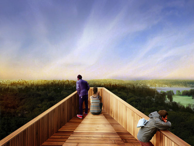 Anders Berensson Architects, stockholm, power towers, urban national park, Norra Djurgården, Swedish Royal Court