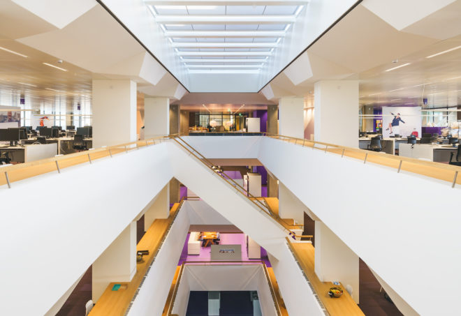 ASR Headquarters Renovation by Team V Architectuur, Team V Architectuur renovation, ASR headquarters Utrecht, ASR headquarters renovation, BREEAM Excellent office, BREEAM Excellent office building in the Netherlands
