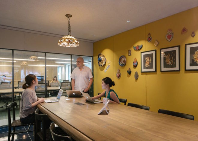 Airbnb Tokyo Office, Airbnb Tokyo Office design in Shinjuku, Airbnb interior office design, Airbnb Tokyo Office by Suppose Design Office