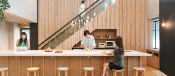 Airbnb Tokyo Office, Airbnb Tokyo Office design in Shinjuku, Airbnb interior office design, Airbnb Tokyo Office by Suppose Design Office