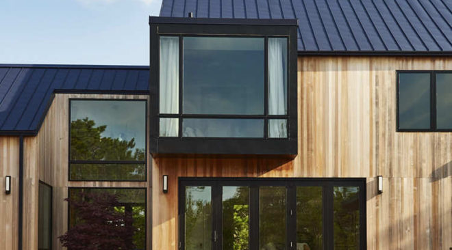 Studio Zung, Atelier 2016 residence, Hamptons, swimming pool, salvaged building materials, intelligent residence, luxury residence, Long Island, green architecture, oak flooring, wooden deck, traditional architecture
