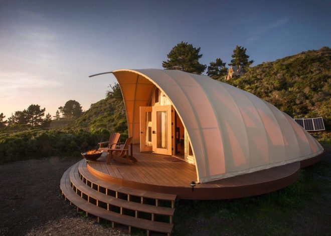 Autonomous Tent design, Autonomous Tent by Harry Gesner, glamping tent, glamping startup, portable glamping tent, solar-powered glamping, off-grid glamping