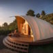Autonomous Tent design, Autonomous Tent by Harry Gesner, glamping tent, glamping startup, portable glamping tent, solar-powered glamping, off-grid glamping