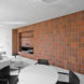 Bazillion apartment, tiny apartment, Lithuania, YCL Studio, open-plan, terracotta, green interior, interior design, natural light