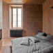 Bazillion apartment, tiny apartment, Lithuania, YCL Studio, open-plan, terracotta, green interior, interior design, natural light
