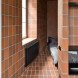 Bazillion apartment, tiny apartment, Lithuania, YCL Studio, open-plan, terracotta, green interior, interior design, natural light