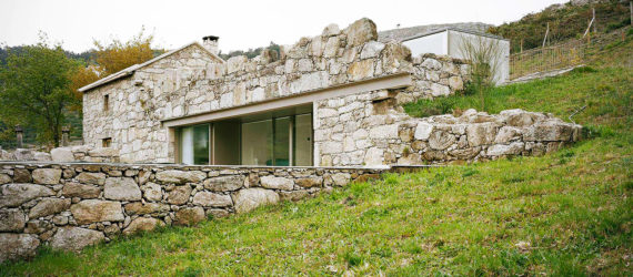 Brandao Costa Architects, stone ruins renovated, Melgaço, Portugal, stone house renovation,