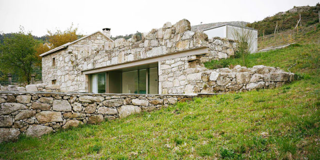 Brandao Costa Architects, stone ruins renovated, Melgaço, Portugal, stone house renovation,