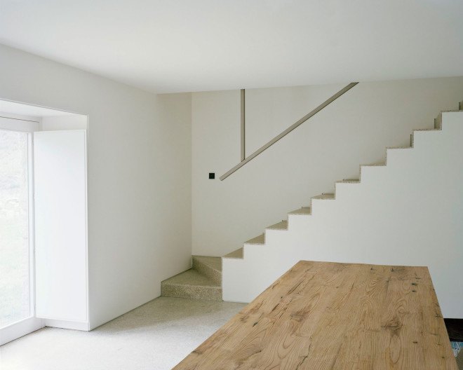 Brandao Costa Architects, renovated home, Melgaço, Portugal, stone house, rural house, modern interiors, Eames furniture