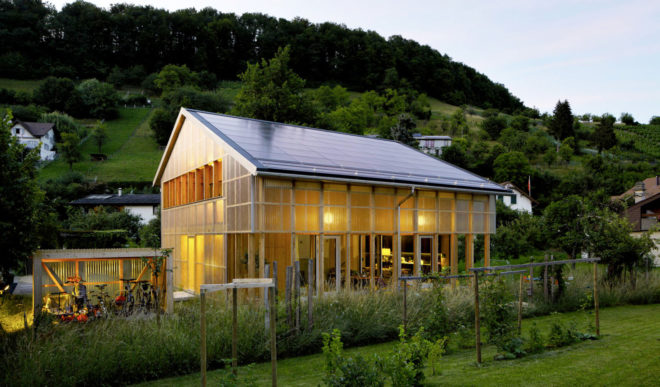 Casa C, HHF Architects, prefab home, Switzerland, solar powered, prefab, affordable housing, green architecture, insulation