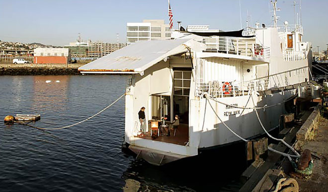 Olle Lundberg, Lundberg, Maritol, ferry, ferry boat, boat, live/work boat, work/live boat, Brewster Kahle, Creon Levit, Icebreaker, co-working boat, co-work, co-working, co-working space, co-working office, cowork, coworking, coworking office, coworking space, office, office space, work space