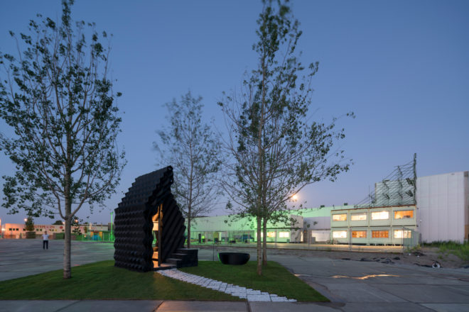 dus architects, 3d printed home, urban cabin, 3d printed cabin, micro home, 3d printed micro home, tiny house, tiny home, 3d printed bathtub, dutch architecture, amsterdam cabin, sustainable housing