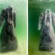 Salt Bride, Sigalit Landau, Salt Bride by Sigalit Landau, Marlborough Contemporary, Dead Sea, art, salt, art gallery, art exhibit, photography, underwater photography, dress, salt dress
