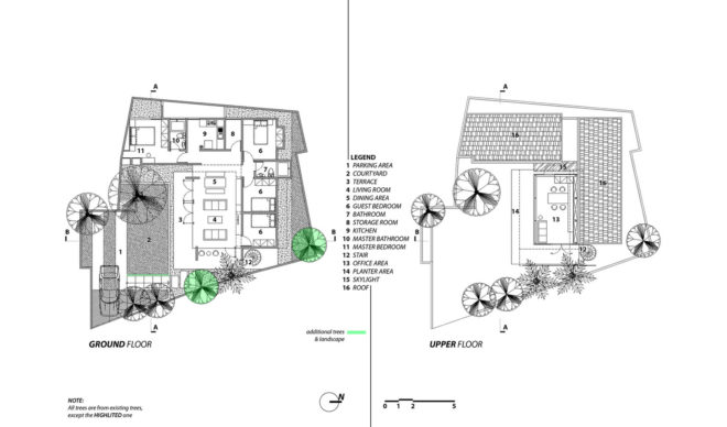 Wahana Architects, DeeRoemah house, natural ventilation, cross ventilation, Jakarta, green renovation, reused materials, skylight, natural light, shade structure, green architecture