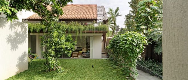 Wahana Architects, DeeRoemah house, natural ventilation, cross ventilation, Jakarta, green renovation, reused materials, skylight, natural light, shade structure, green architecture