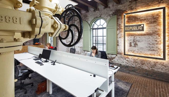 Den Bosch water tower transformation, ZECC Architecten, water tower, the Netherlands, historic building, office space, meeting space, green renovation, repurposed spaces