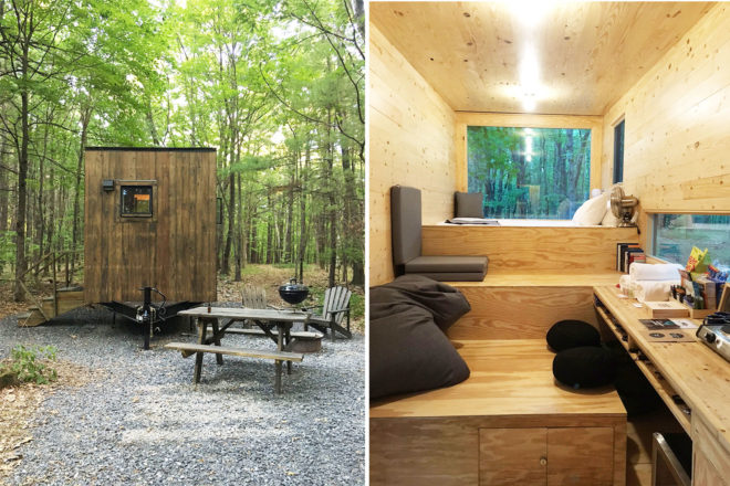 getaway cabin, new york, maisie