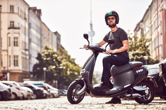 Gogoro, Coup, Smartscooter, Gogoro Energy Network, ride sharing, scooter, transportation, sustainable transportation, green transportation, green design, sustainable design, Berlin, Gogoro Berlin, electric scooter, electric vehicle sharing, urban transportation, Bosch