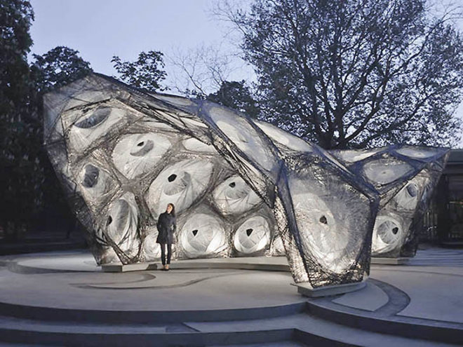 ICD ITKE Research Pavilion, beetle pavilion, biodesign, biomimicry