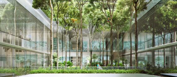 Kampung Admiralty by WOHA Architects, Kampung Admiralty Singapore, smart assisted living for cities, urban design for elderly, urban design for baby boomers, urban design for elder care