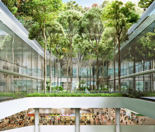 Kampung Admiralty by WOHA Architects, Kampung Admiralty Singapore, smart assisted living for cities, urban design for elderly, urban design for baby boomers, urban design for elder care