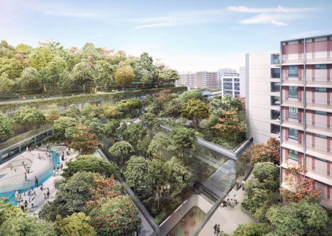 Kampung Admiralty by WOHA Architects, Kampung Admiralty Singapore, smart assisted living for cities, urban design for elderly, urban design for baby boomers, urban design for elder care