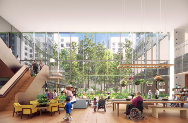 Kampung Admiralty by WOHA Architects, Kampung Admiralty Singapore, smart assisted living for cities, urban design for elderly, urban design for baby boomers, urban design for elder care