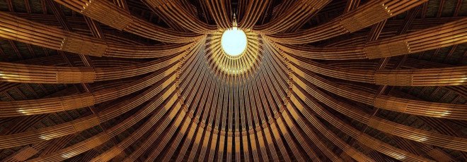 Kim Boi Bamboo Restaurant by Tran Ba Tiep, bamboo bearing structure restaurant, ecotourism restaurant in Hoa Binh, Kim Boi Bamboo Restaurant in Hoa Binh, bamboo restaurant, bamboo architecture in Vietnam