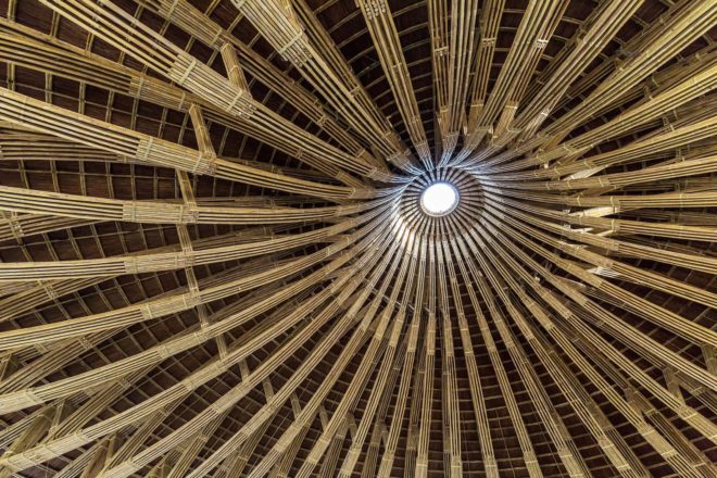 Kim Boi Bamboo Restaurant by Tran Ba Tiep, bamboo bearing structure restaurant, ecotourism restaurant in Hoa Binh, Kim Boi Bamboo Restaurant in Hoa Binh, bamboo restaurant, bamboo architecture in Vietnam