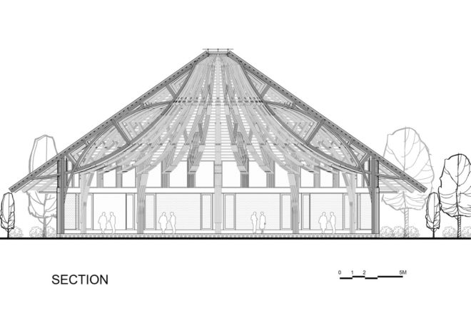 Kim Boi Bamboo Restaurant by Tran Ba Tiep, bamboo bearing structure restaurant, ecotourism restaurant in Hoa Binh, Kim Boi Bamboo Restaurant in Hoa Binh, bamboo restaurant, bamboo architecture in Vietnam