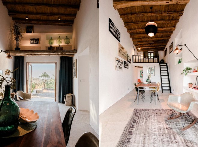 Little house in the Campo by Ibiza Interiors and Standard Studio, stable renovation by Ibiza Interiors, stable renovation in Ibiza, stable renovation by Standard Studio, green renovation Ibiza, solar powered house in Ibiza