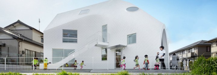 mad architects, japan, Okazaki, aichi prefecture, kindergarten, adaptive reuse, natural wood, renovation, japanese school, clover house