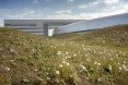 MAX IV laboratory landscape design by Snøhetta, wave land art, stormwater management in land art, Science City near Lund, MAX IV laboratory by Fojab