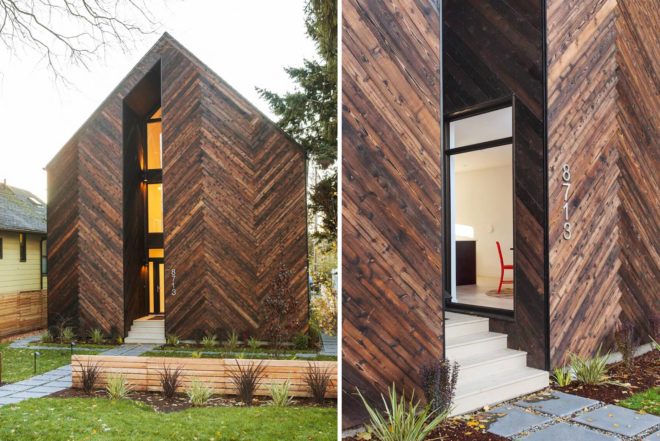 Malboeuf Bowie Architecture, energy-efficient home, Palatine Passive, architect Tiffany Bowie, Scandinavian influence, shou sugi ban Japanese technique, smart monitoring system, passive house, Kiro, charred wood facade