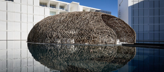 Mar Adentro Hotel, Nido restaurant, Mexico, floating architecture, Miguel Ángel Aragonés, minimalist design, minimalist furniture, walkways and ramps
