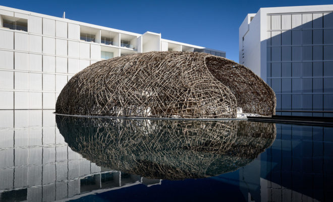 Mar Adentro Hotel, Nido restaurant, Mexico, floating architecture, Miguel Ángel Aragonés, minimalist design, minimalist furniture, walkways and ramps