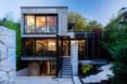 Measured Architecture, 90% recycled, Cloister House, Vancouver, playful elements, Japanese stone mason, Tamatsu Tongu, artist Fei Disbrow, weathering steel ladder, recycled bungalow