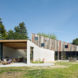 Casper Mork-Ulnes, Meier Rd house, artist's studio, Northern California, green extension, indoor garden, sliding doors, green architecture, pitched roof, barn wood