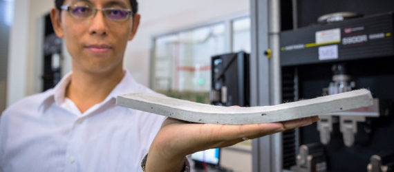 conflexpave, singamore, Nanyang Technological University, flexible concrete, lighter concrete, precast concrete slabs, more sustainable concrete, more durable concrete