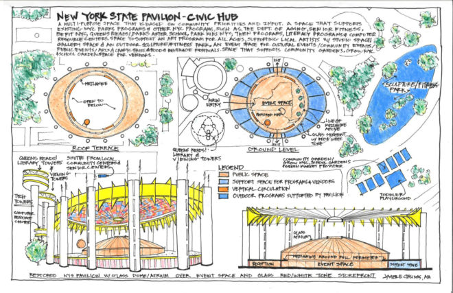 new york state pavilion, world’s fair pavilion, new york state pavilion competition, national trust for historic preservation, people for the pavilion, aidan doyle, sarah wan, javier salinas, rich kejrewal, shaurya sharma, cesar juarez, alida rose delaney, houiji ramzi