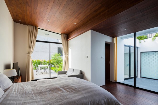vietnam, Vo Trong Nghia Architects, nha trong, green roof, brick home, daylight, natural light, tile roof, landscape architecture